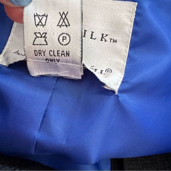 Vintage Adrianna Papell Silk Striped Jacket with Bow Closures - Picture 8 of 8